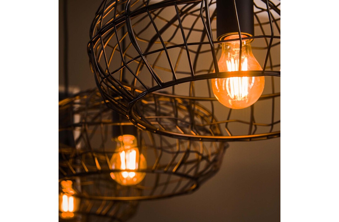 Hanglamp Connect XL | 4L | Zwart - Bruin