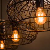 Hanglamp Connect XL | 4L | Zwart - Bruin