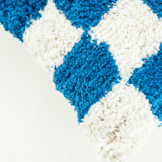 Kussen Chess - blue