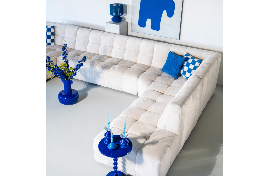Kussen Chess - blue