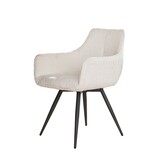 Eetkamerstoel Boucle | Draaibaar | Wit