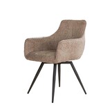 Eetkamerstoel Boucle | Draaibaar |Zandkleur