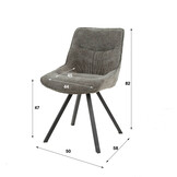 Eetkamerstoel Plooi Boucle | taupe