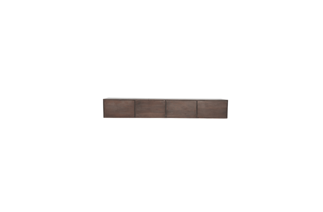 Zwevend Tv meubel Vision Walnut | 200 cm