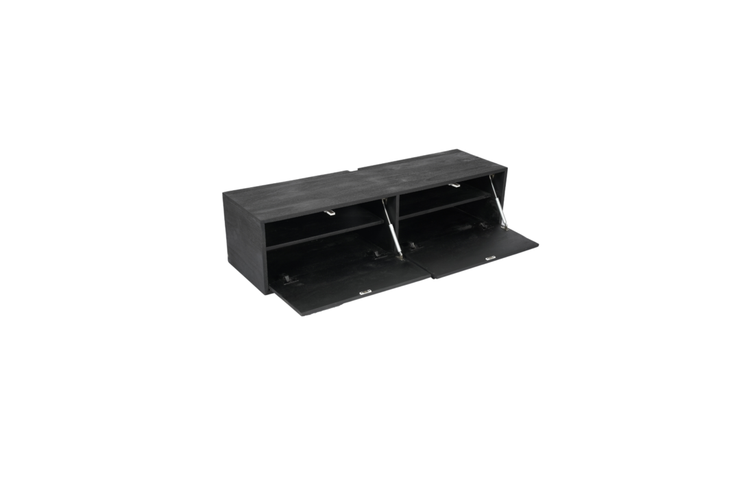 Zwevend Tv meubel Vision Black | 120 cm