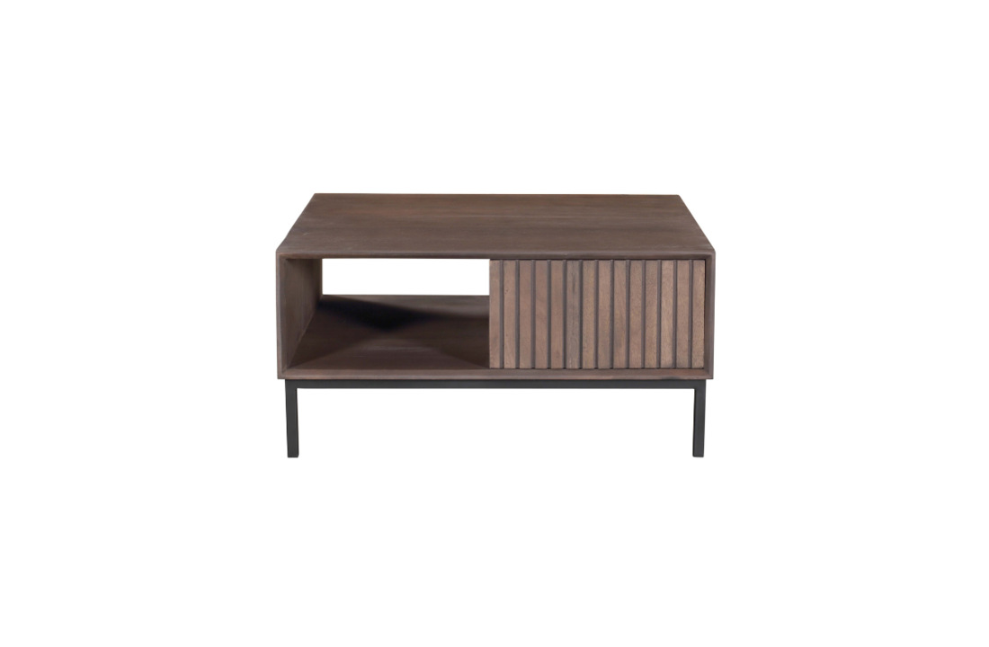 Salontafel Madison Walnoot| 80x80 cm