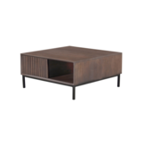 Salontafel Madison Walnoot| 80x80 cm