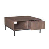 Salontafel Madison Walnoot| 80x80 cm