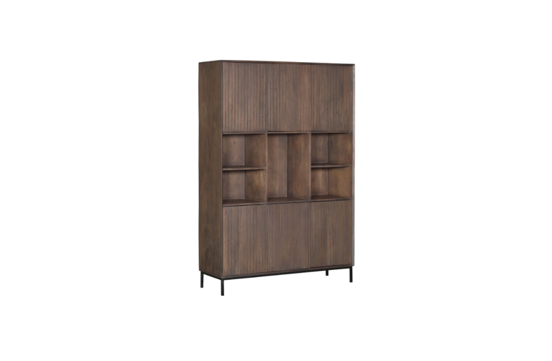 Vakkenkast XL Madison Walnoot | 135 cm