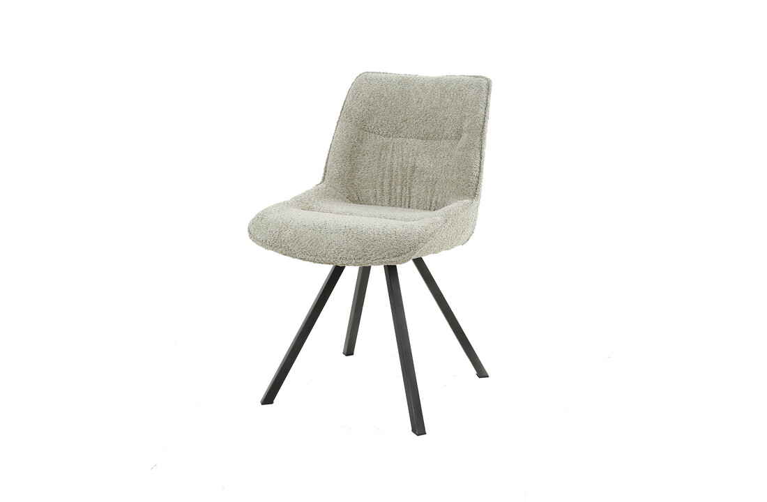 Eetkamerstoel Plooi Boucle | Zandkleur