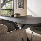 Eetkamertafel Rough Metal | Ovaal | Matrixpoot