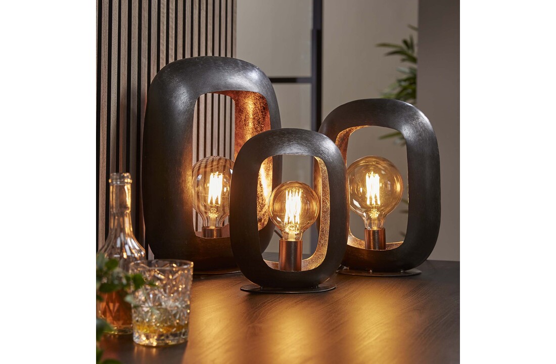 Tafellamp Arch | Zwart nikkel