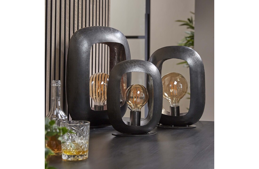 Tafellamp Arch XL | Zwart nikkel