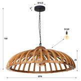 Hanglamp Span | Massief mangohout | Ø66