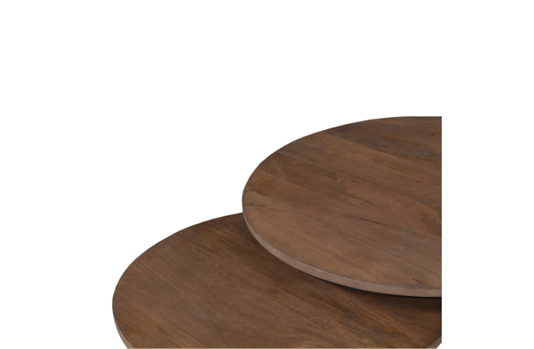 Salontafel Madison Walnoot | Set van 2
