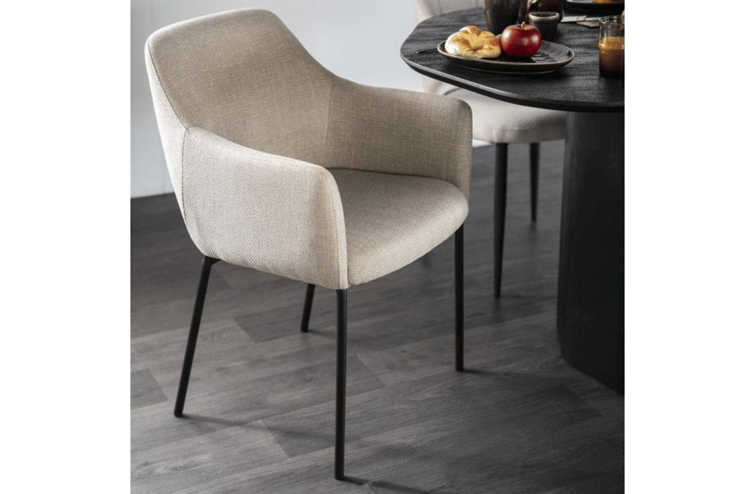 Eetkamerstoel Paul - taupe Linea
