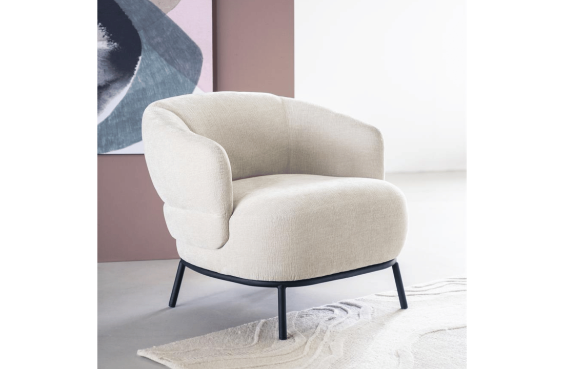 Fauteuil David - beige Safari