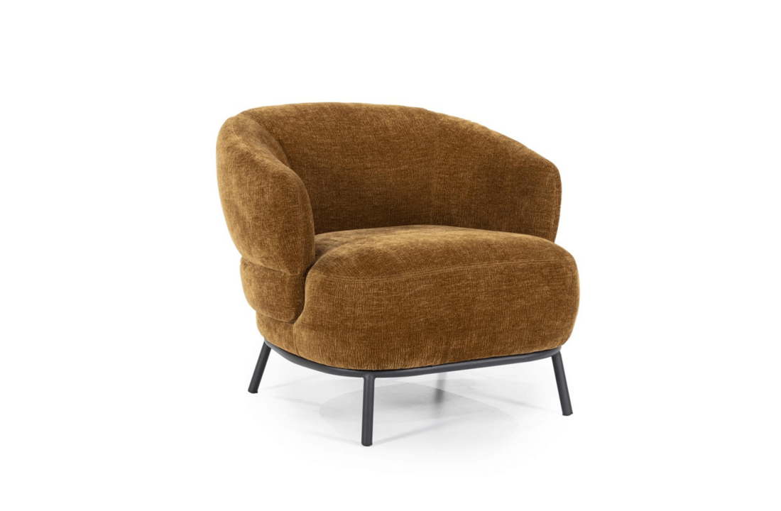 Fauteuil David - mosterd Safari