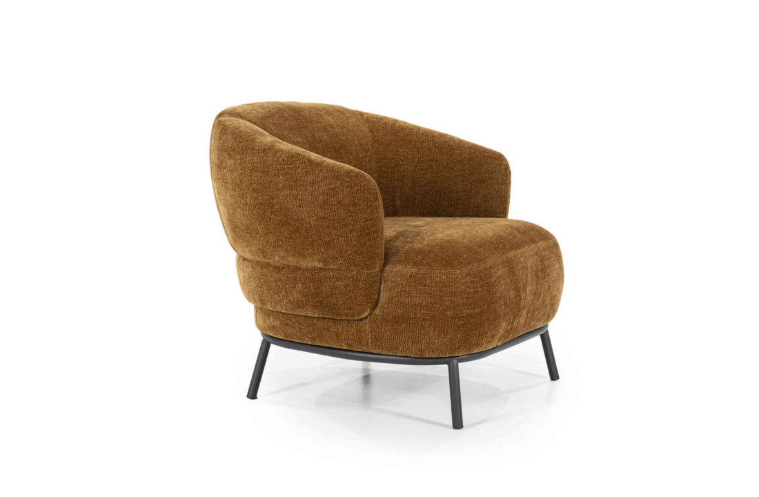 Fauteuil David - mosterd Safari