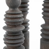 Houten kandelaar set Totem - brown (set van 3)