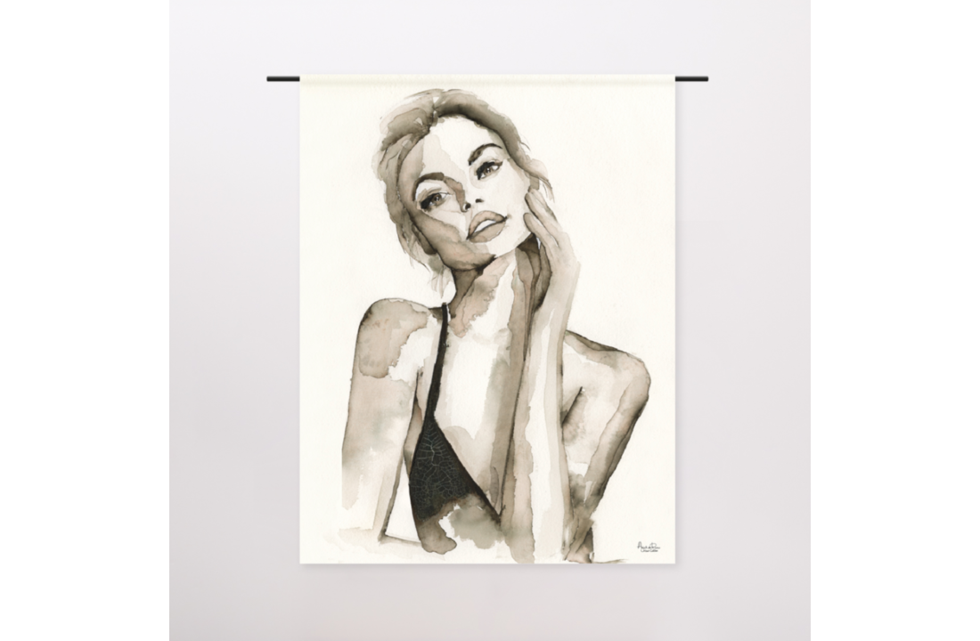 Urban Cotton wandkleed | A woman's face