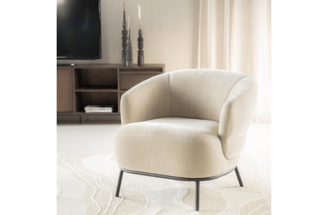 Fauteuil David - taupe Safari