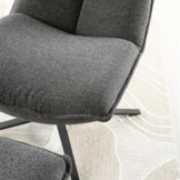 Relaxfauteuil Marcus met voetenbank | Antraciet