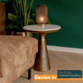 Bijzettafel Essy Large | Wit marmer 45 cm