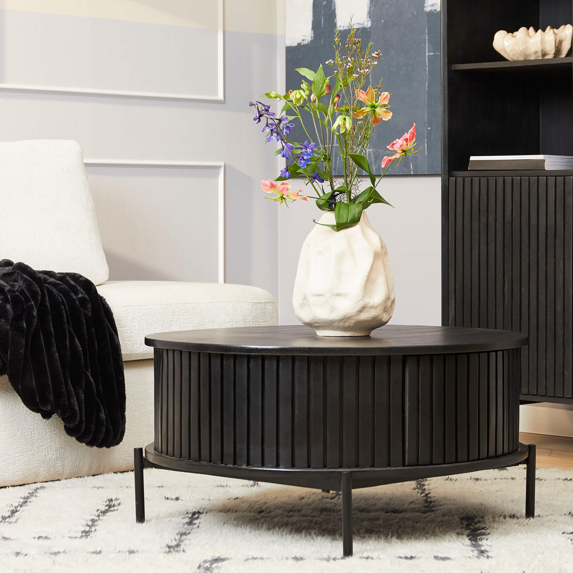 Salontafel Madison Black | Rond