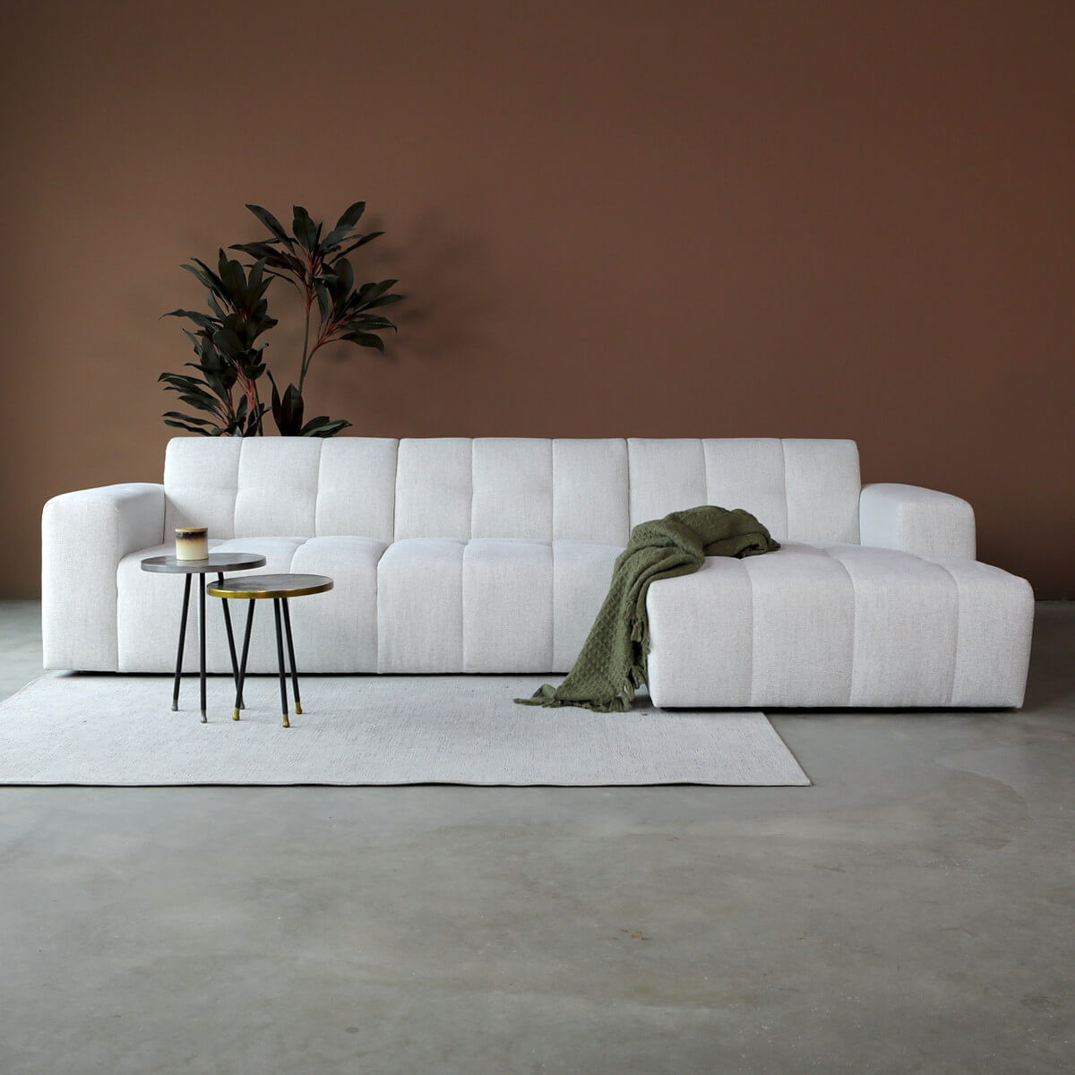 Bank Wave met chaise longue rechts - Modesto 492