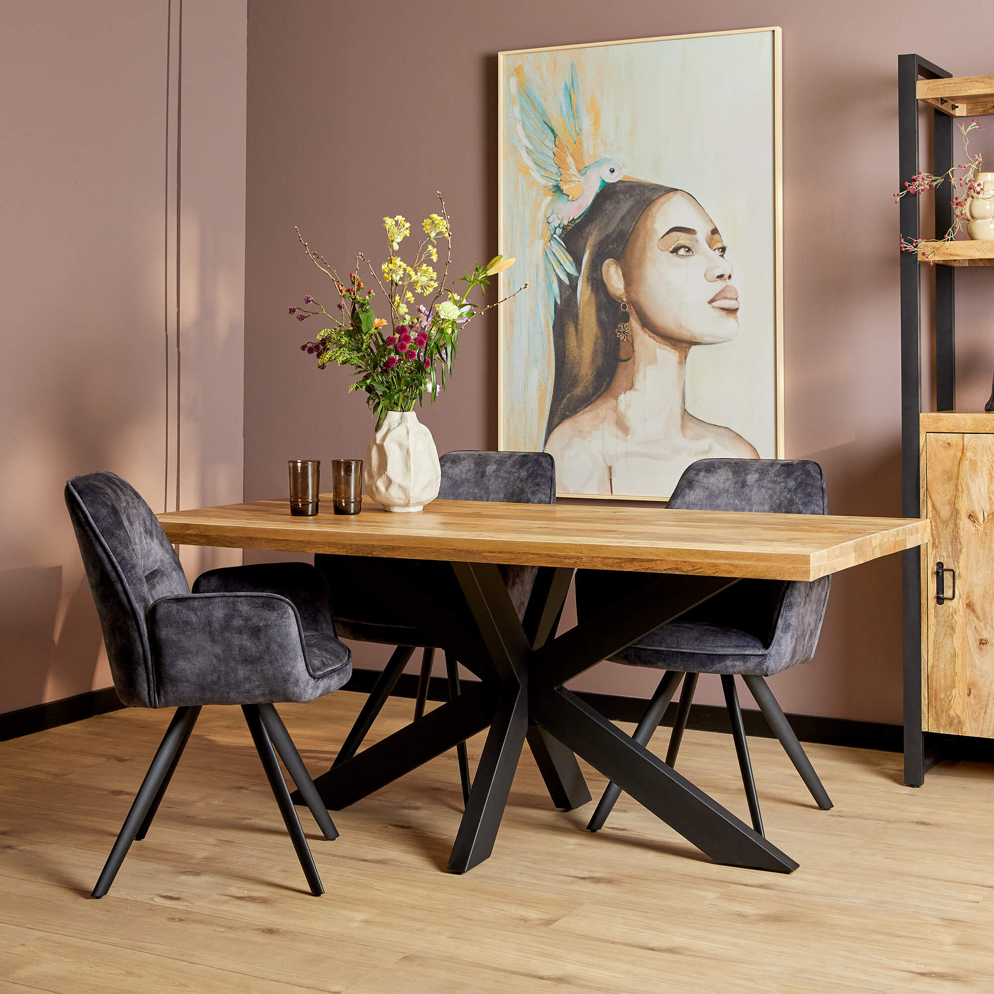 Eettafel Denver 180 cm | Rechthoek | Matrixpoot