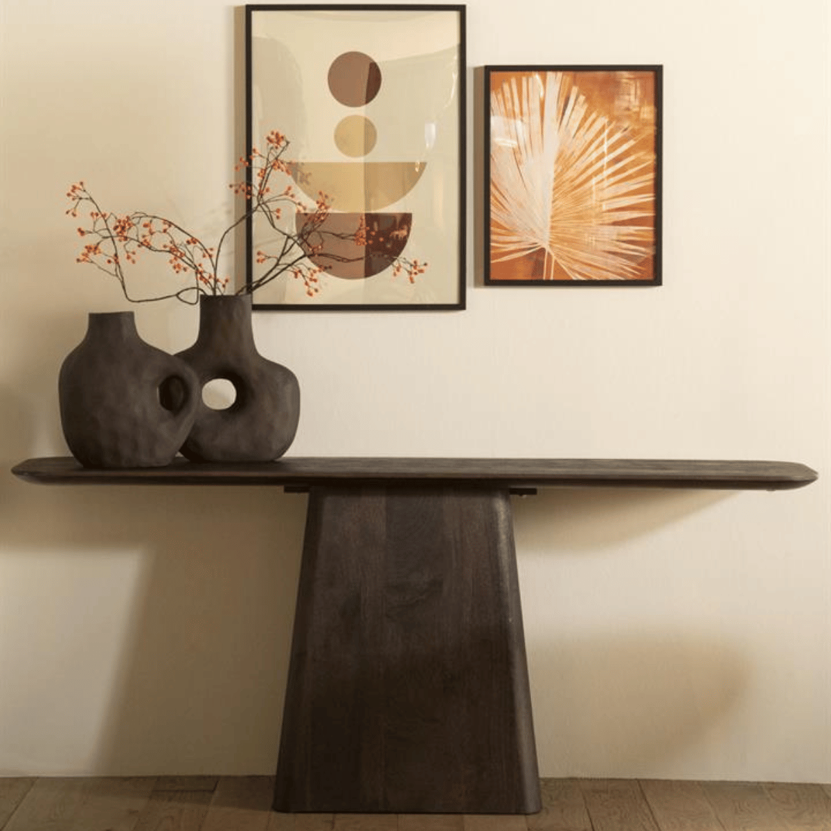 Sidetable Aron 180x40 bruin