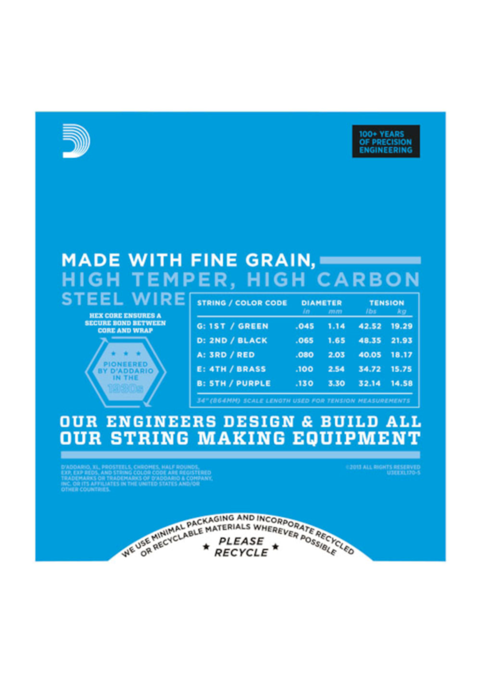 D'Addario D'Addario EXL170-5 45-130