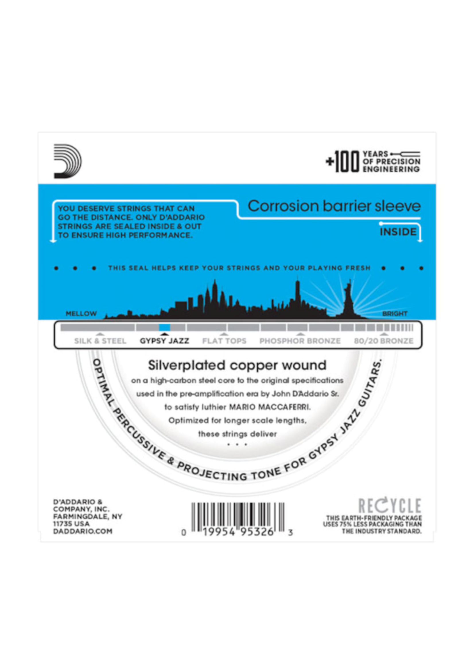 D'Addario D'Addario EJ83L Gypsy Jazz guitar snaren