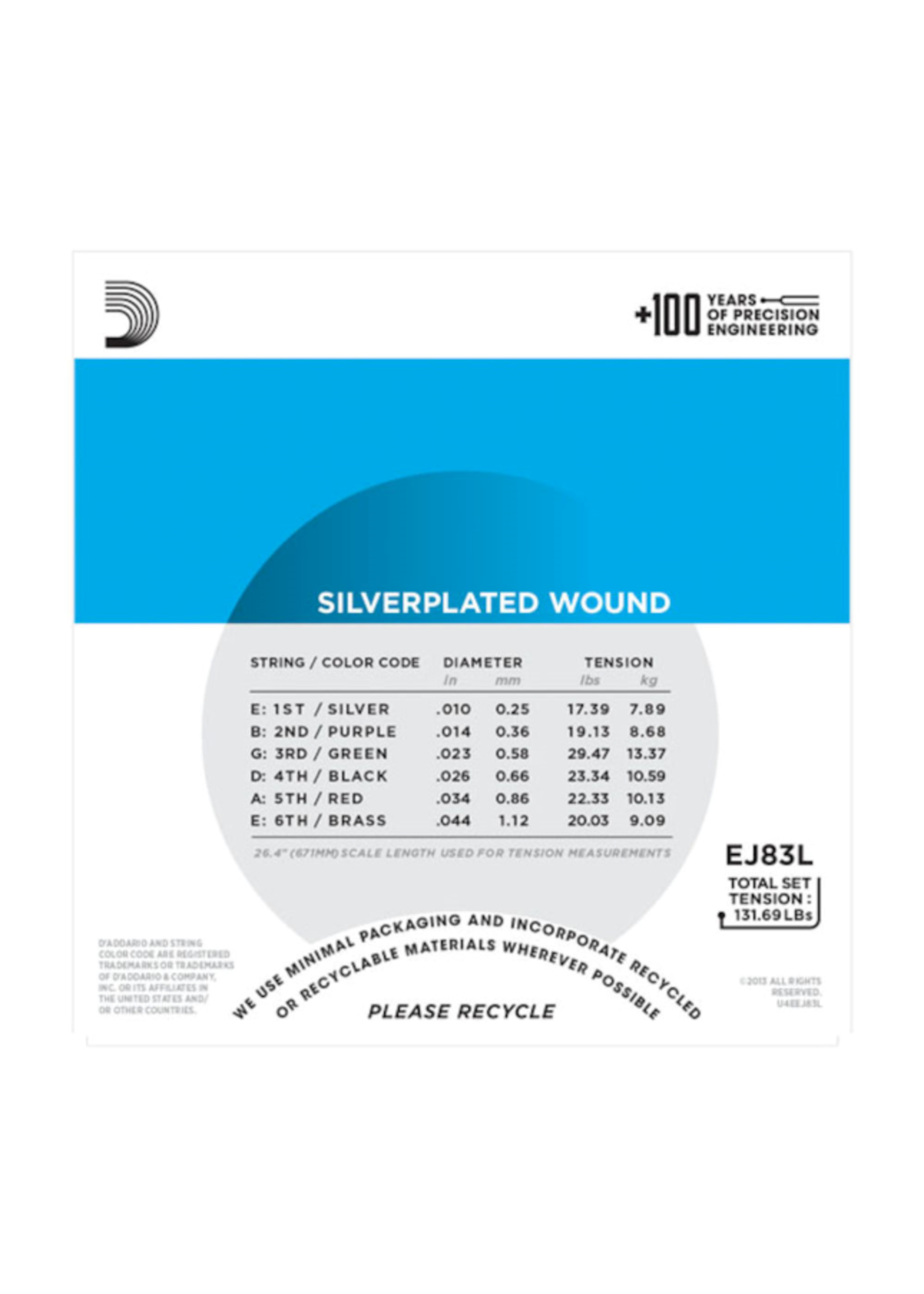 D'Addario D'Addario EJ83L Gypsy Jazz guitar snaren