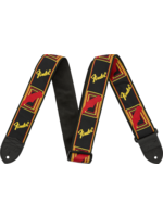 Fender Fender Monogrammed Black/Yellow/Red strap