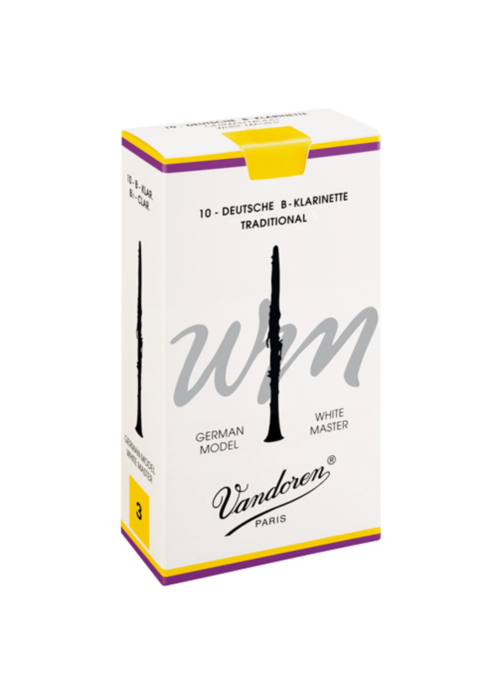 Van Doren Vandoren White Master Traditional Bb  Klarinet rietjes/per stuk
