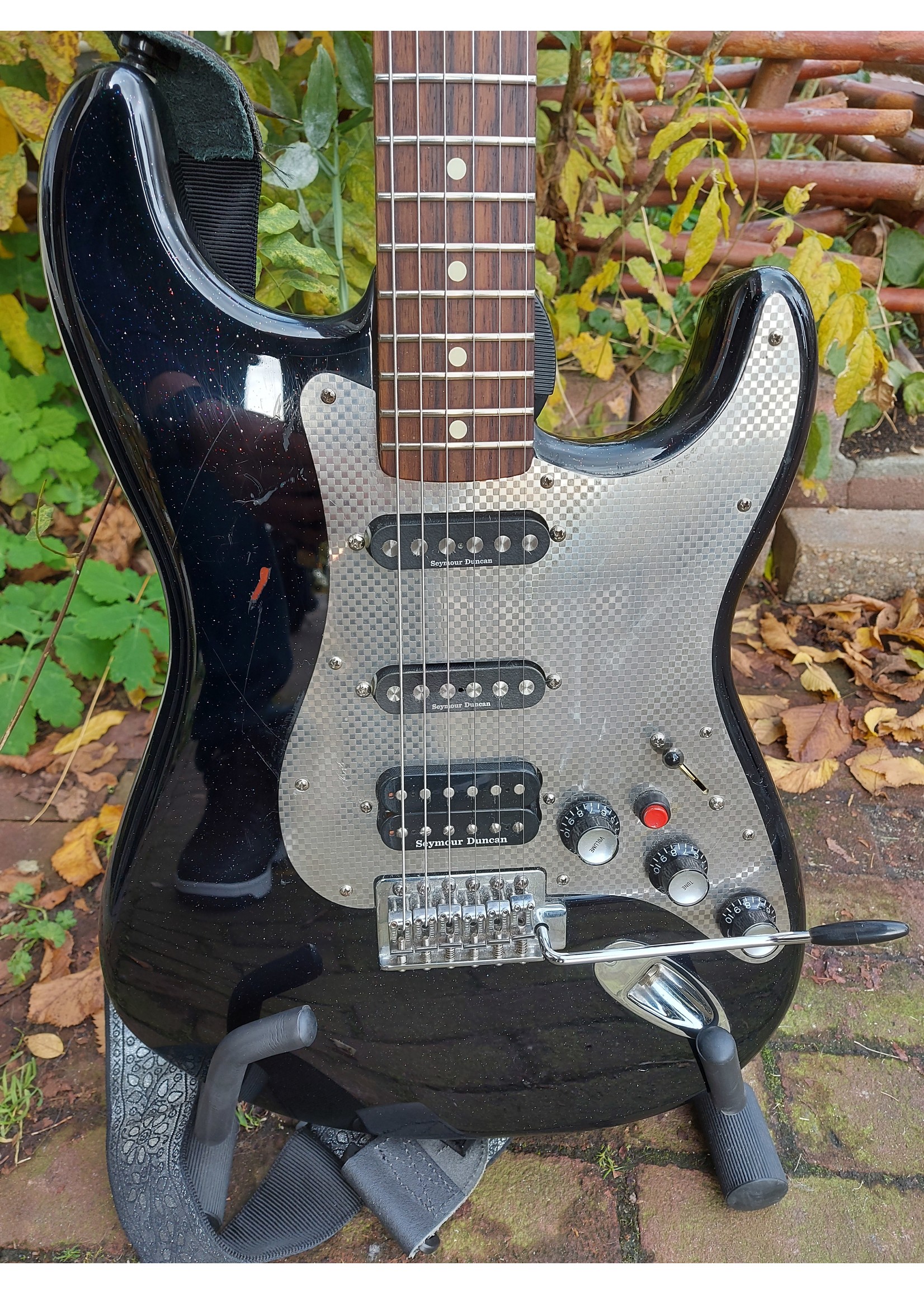 Fender Fender Hss Strat Mexico Occasion Black Sparkle