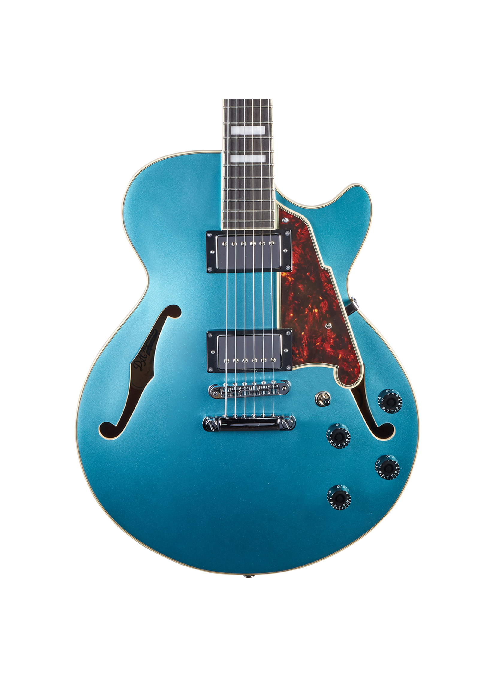 D'Angelico D'Angelico Premier SS (with stop-bar tailpiece) Ocean Turquoise  Incl hoes