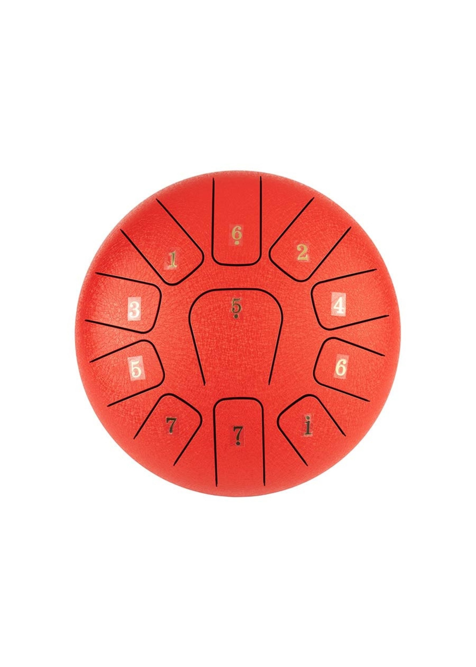 Hayman Hayman Steel Tongue Drum 10" Red