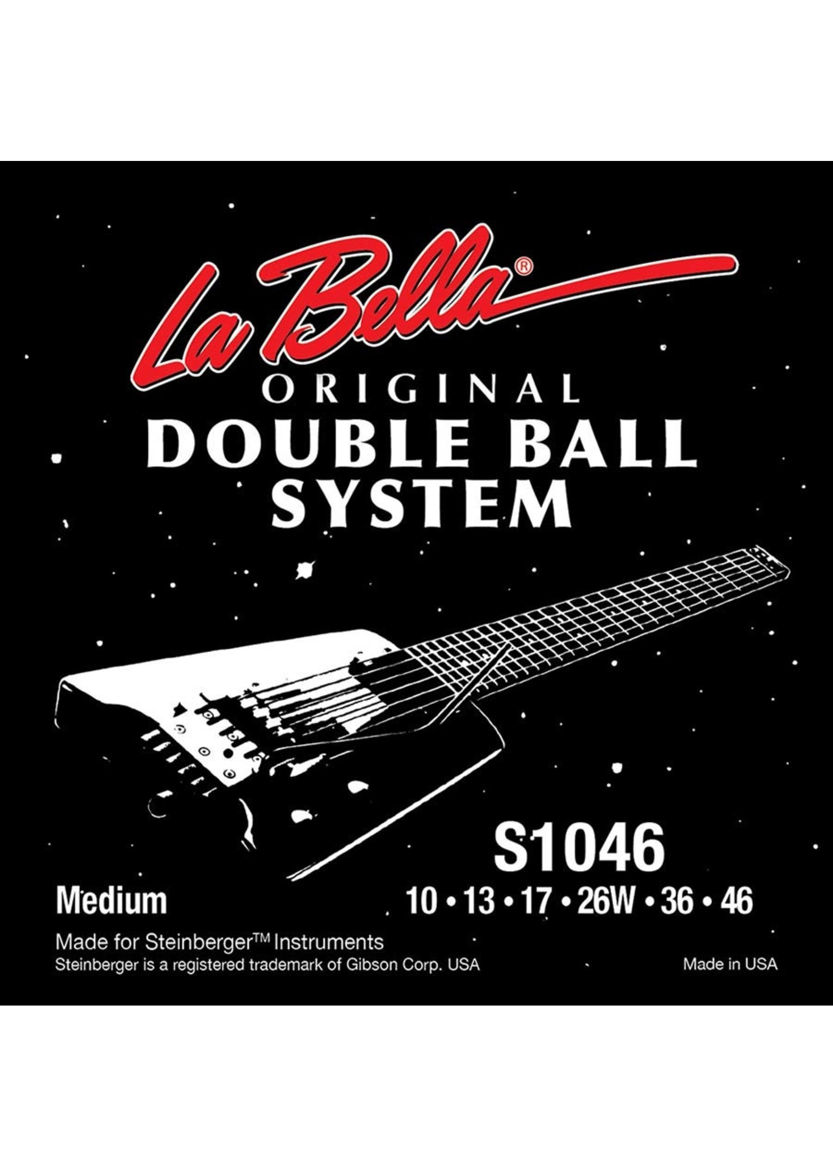 La Bella La Bella S1046 Double Ball End Steinberger Strings10-46