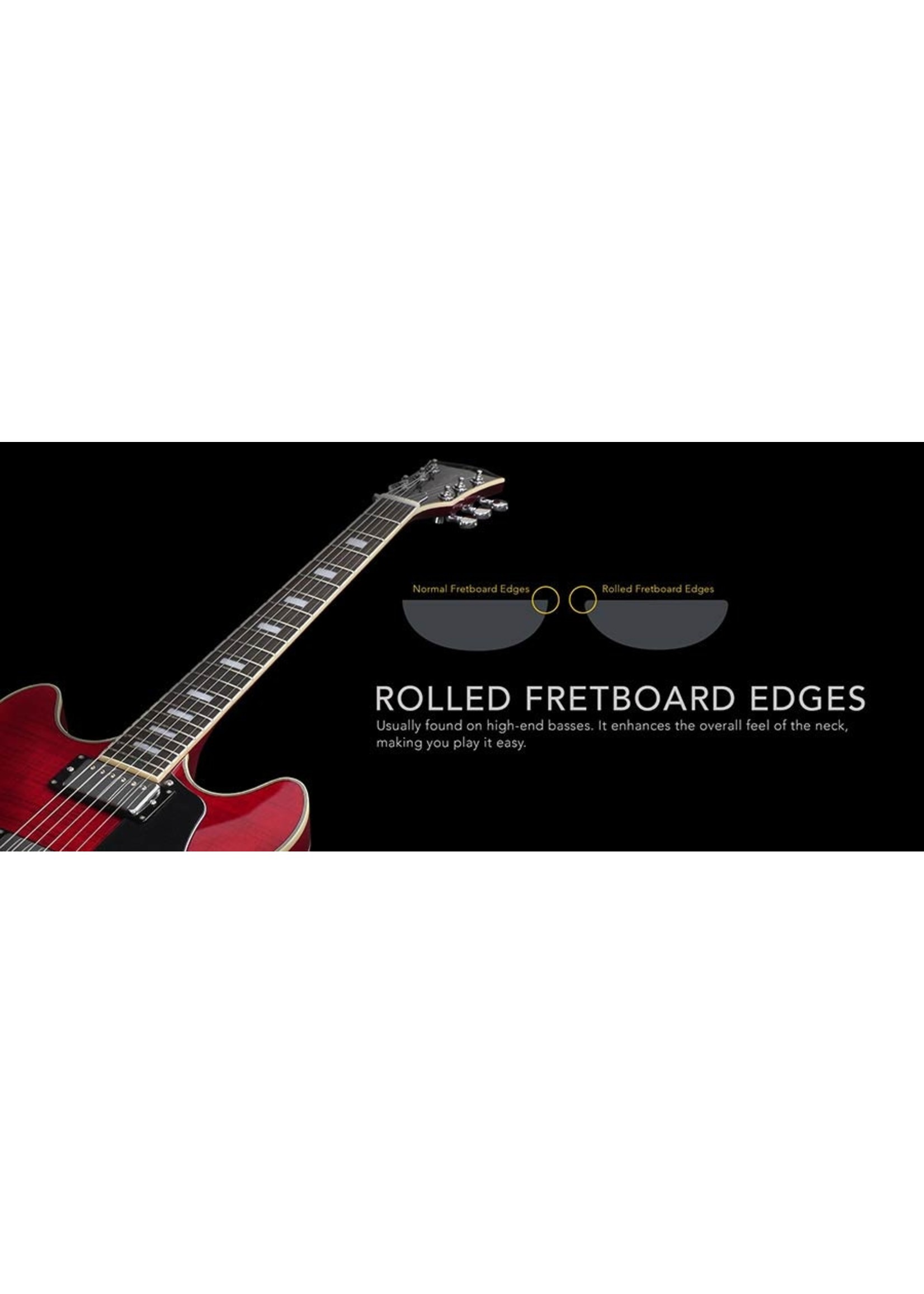 Sire Sire Larry Carlton H7/STR Electric Archtop See Through Red