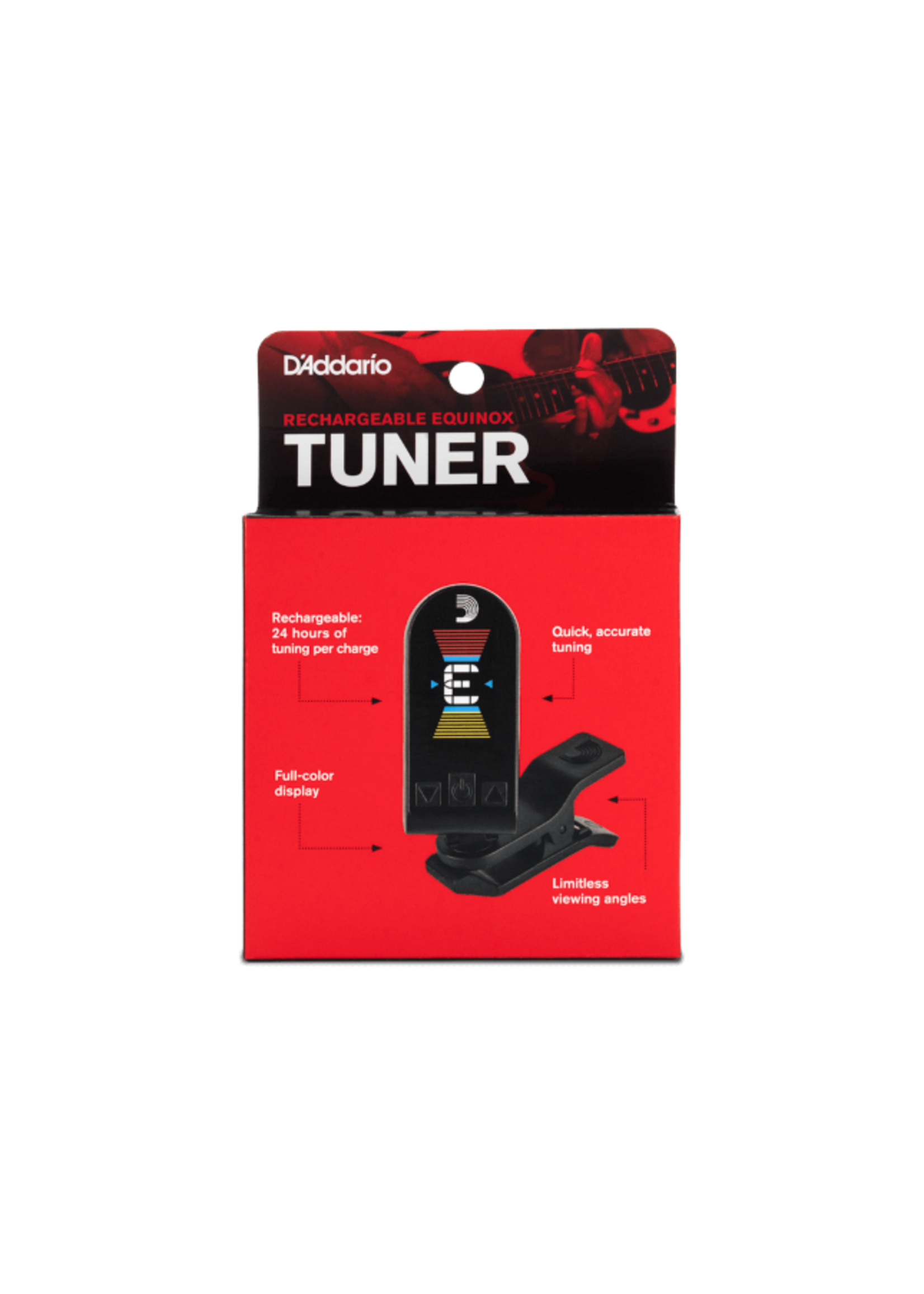 D'Addario D'Addario PW-CT-24 Equinox Rechargable Headstock Tuner