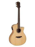 Bromo Bromo  BAA2CE Appalachian Series auditorium guitar, cutaway with EQ  amara ebony fb, natural