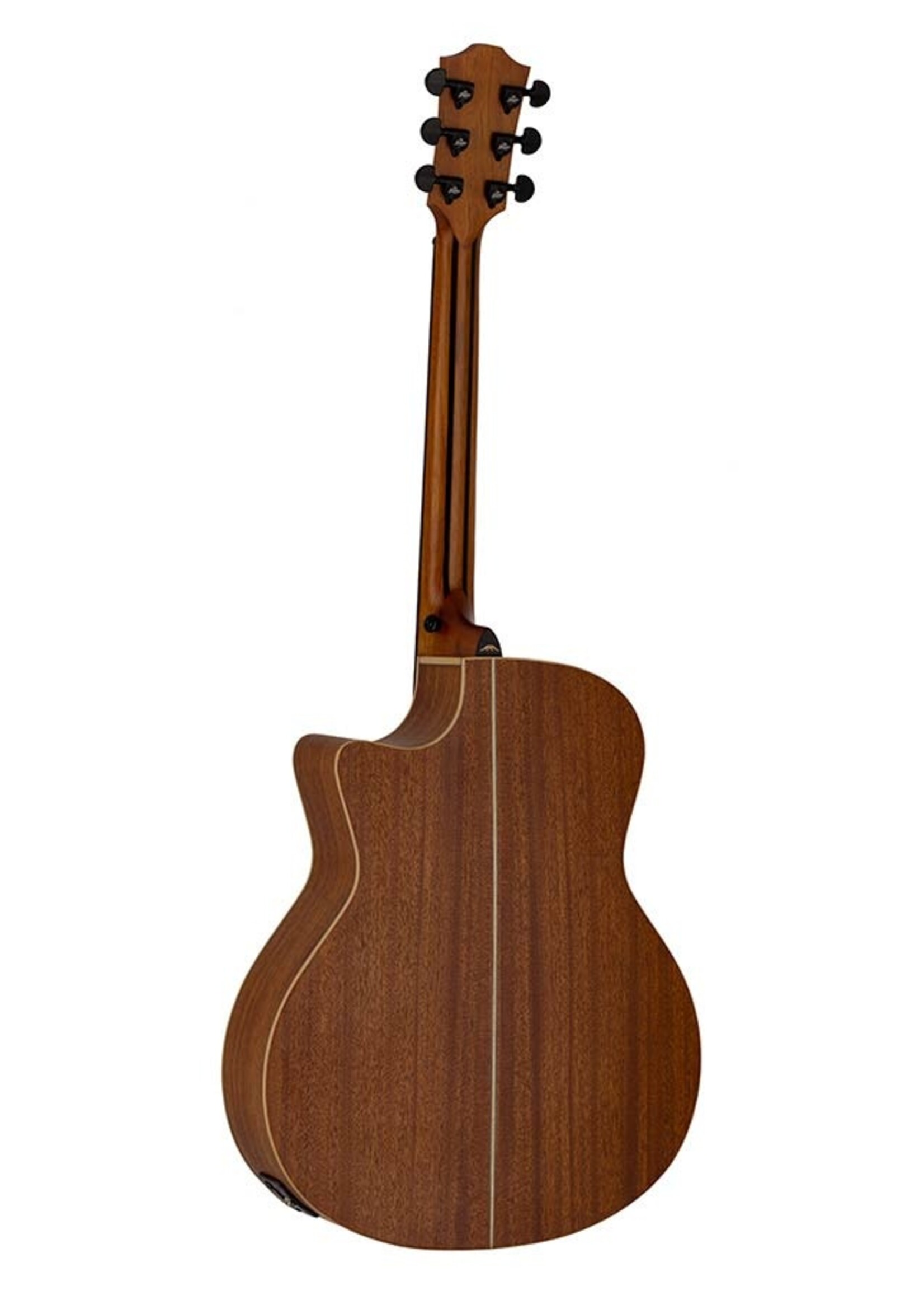 Bromo Bromo  BAT2CE    Tahoma Series auditorium guitar with solid top, amara ebony fb, natural