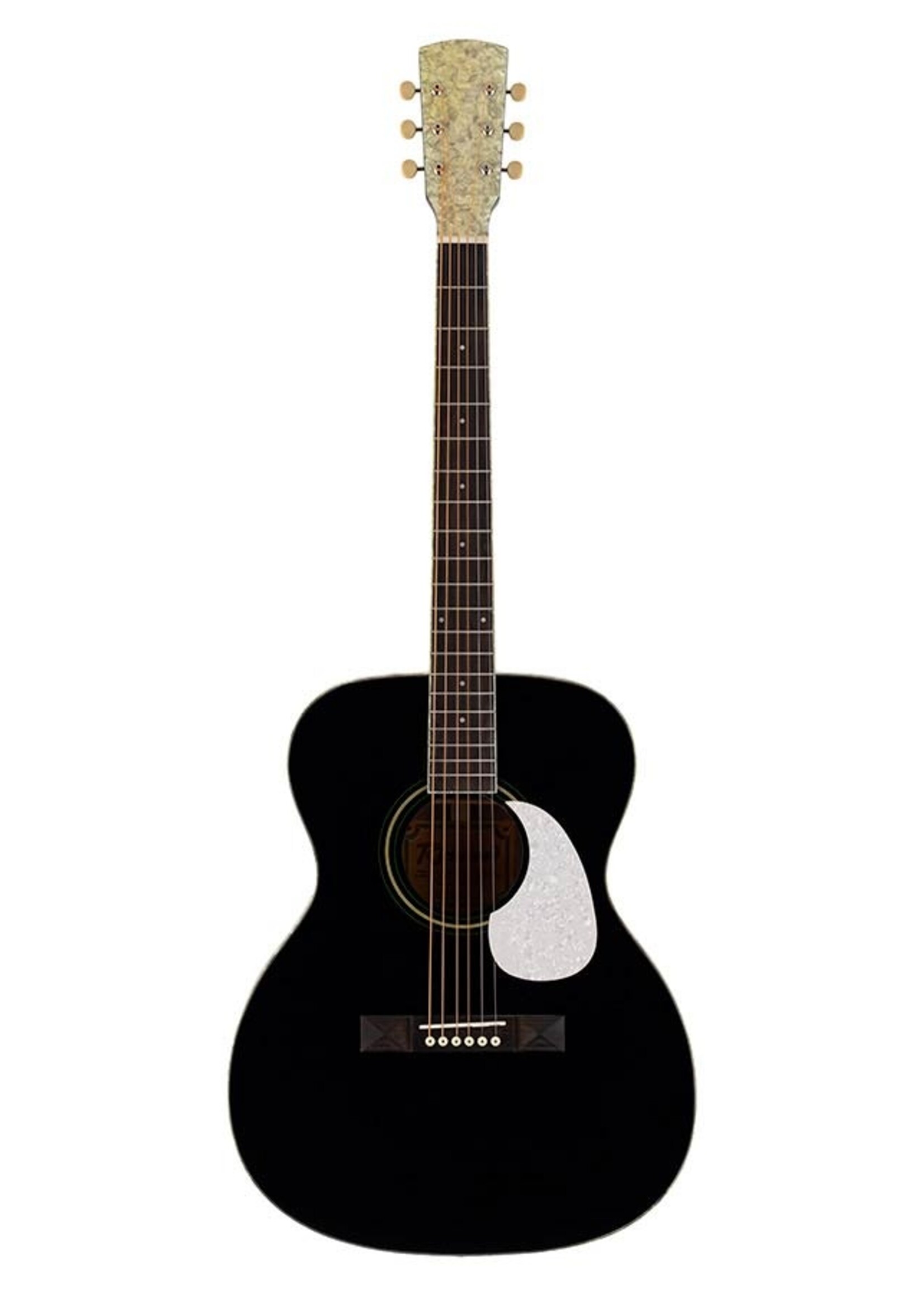 Richwood Richwood HSA-55-BK Richwood Heritage Series auditorium guitar with solid spruce top, Black