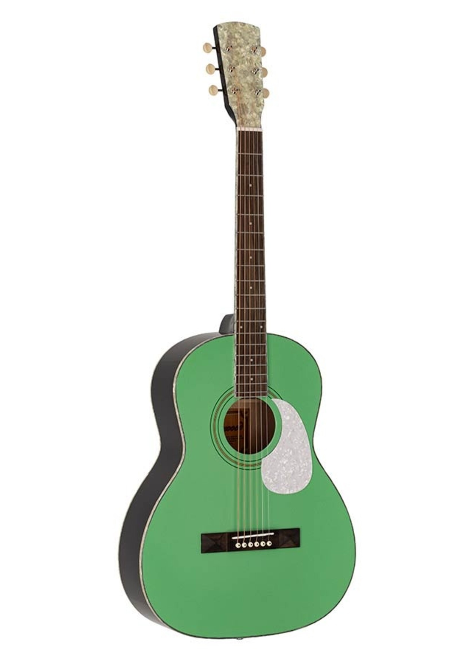 Richwood Richwood HSP-55-GN Heritage Series parlor guitar with solid spruce top, mint Green
