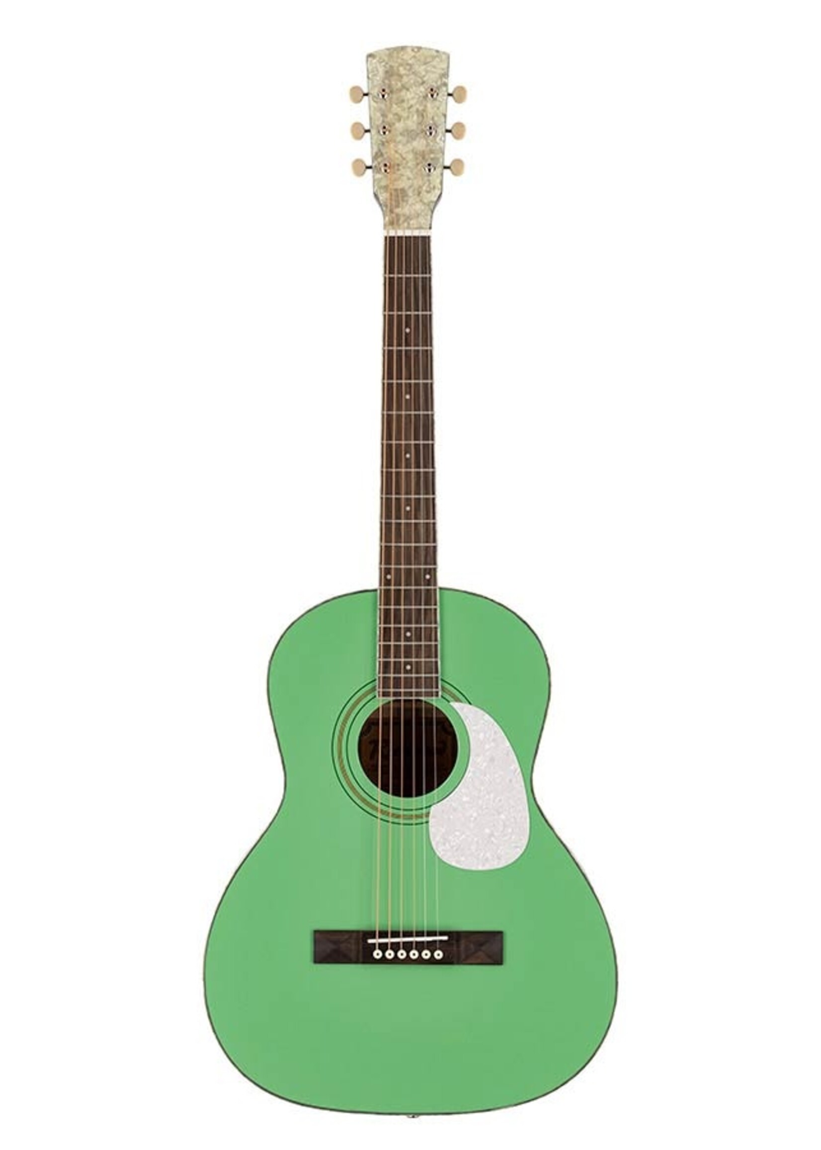 Richwood Richwood HSP-55-GN Heritage Series parlor guitar with solid spruce top, mint Green