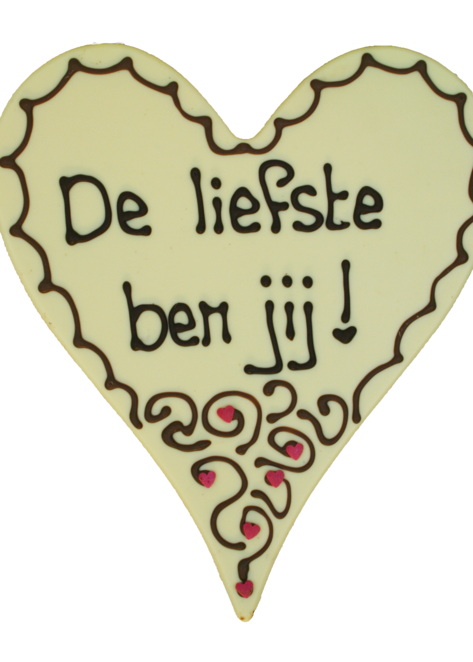 Teddy en Coco chocolade De liefste ben jij! - Chocoladehart XL