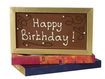 Teddy en Coco chocolade Happy Birthday - Chocoladereep met tekst